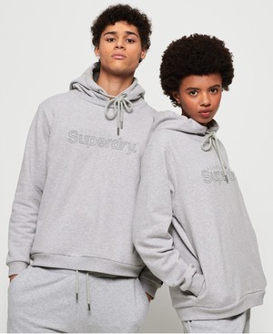 Superdry The Presley Férfi Kapucnis Pulóver Szürke | YJRCL4196